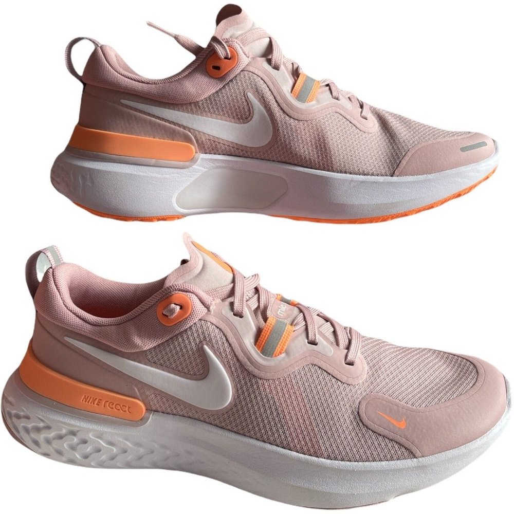 🌹Women’s Sneakers Size 11 Nike React Miler CW1778-602 Running Champagne Orange